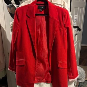 Forever 21 Bold Scarlet Blazer Size M